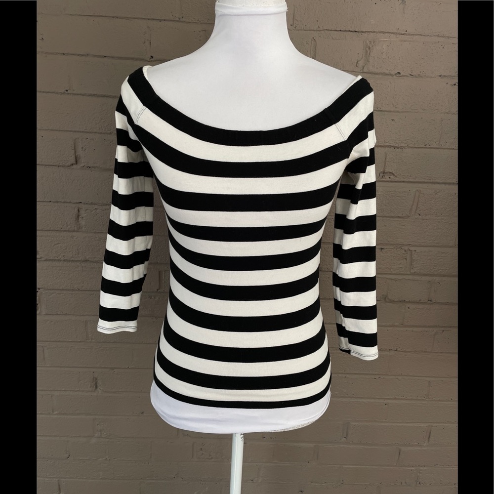 A/X Armani Exchange striped backless top M